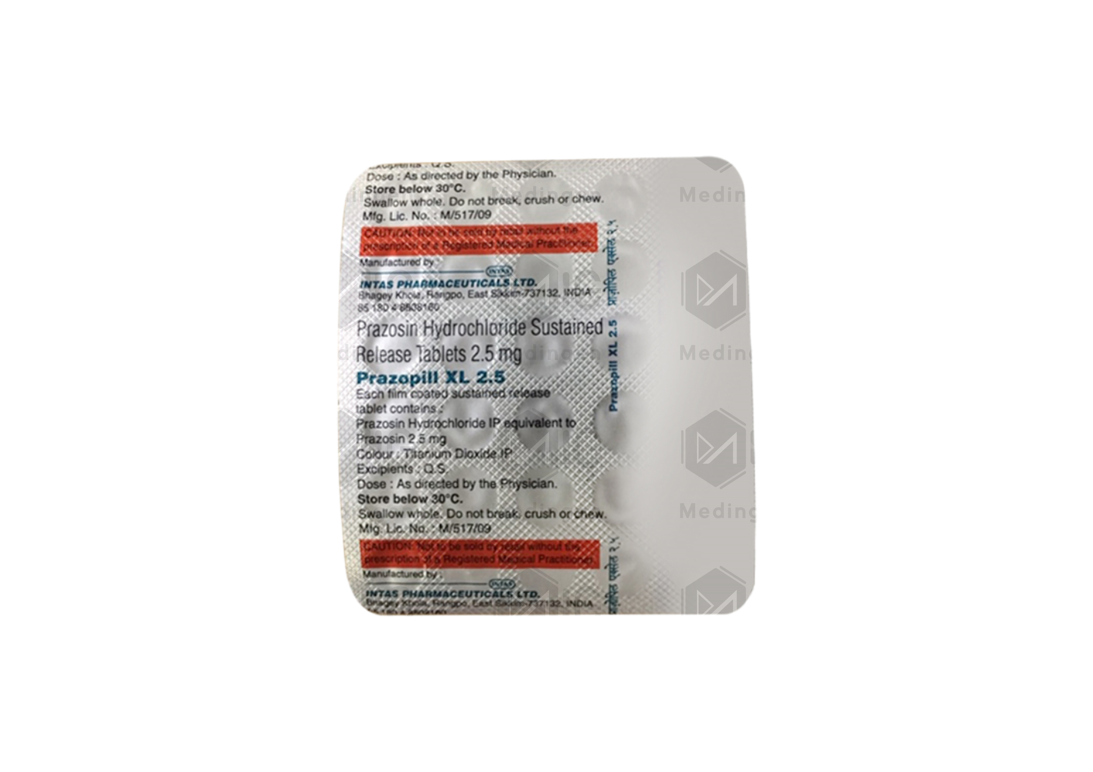 PRAZOPILL XL 2.5MG